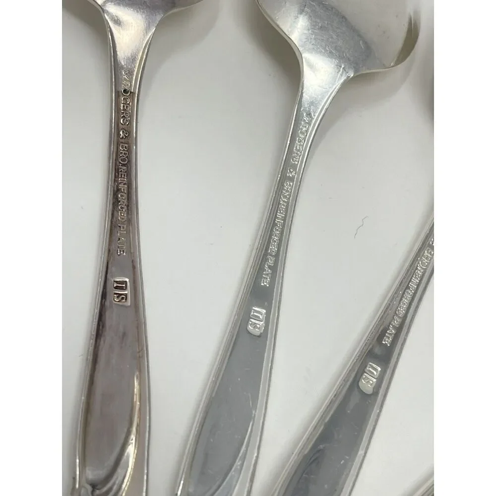 International Rogers EXQUISITE Silverplate 1957 Teaspoons 6 1/8” Set Of 4